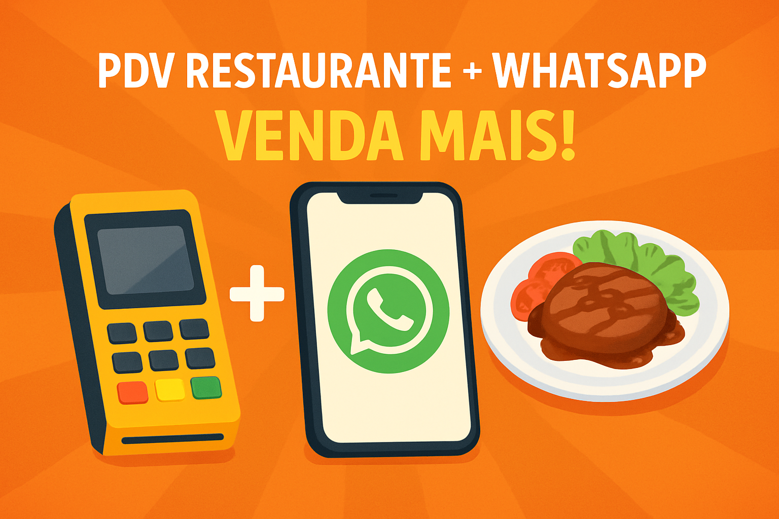 PDV Restaurante integrado com WhatsApp